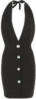 Thumbnail for your product : boohoo Horn Button Halter Mini Dress