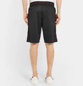 Thumbnail for your product : Givenchy Logo-Trimmed Fleece-Back Jersey Drawstring Shorts