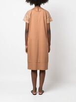 Thumbnail for your product : Peserico Panelled Ruched Midi Dress