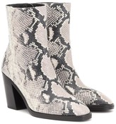 Thumbnail for your product : Stuart Weitzman Wynter 80 snake-effect ankle boots