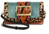 Thumbnail for your product : Burberry Hartfield Patchwork Multicolor Snakeskin, Calf Hair & Suede Shoulder Bag