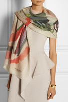 Thumbnail for your product : Burberry Printed cashmere scarf
