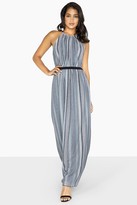Thumbnail for your product : Little Mistress Kylie Metal Stripe Skater Maxi Dress