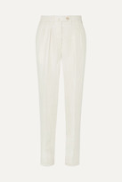 Thumbnail for your product : Giuliva Heritage Collection Husband Linen Tapered Pants - White