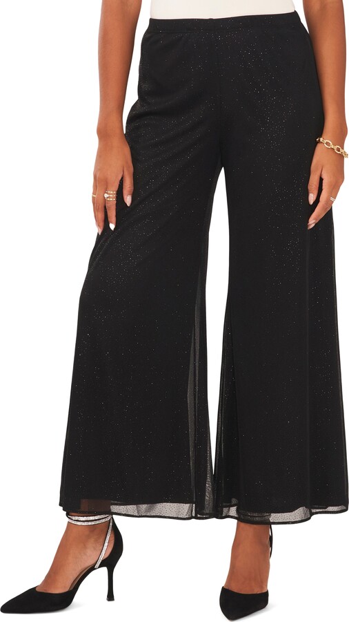 Chaus Mesh Palazzo Pants