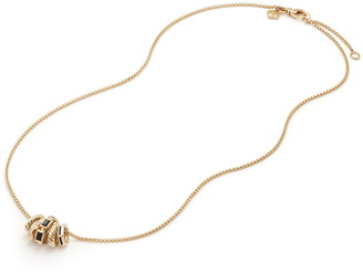 David Yurman Stax Pendant Necklace with Diamonds in 18K Gold
