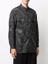 Thumbnail for your product : White Mountaineering Tie-Dye Printed Shirt