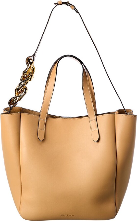 J.W.Anderson Chain Detail Leather Tote - ShopStyle Shoulder Bags