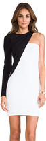 Thumbnail for your product : Yigal Azrouel Cut25 by One Shoulder Colorblocked Dress