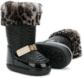 Thumbnail for your product : Roberto Cavalli Junior Leopard Print Lining Boots