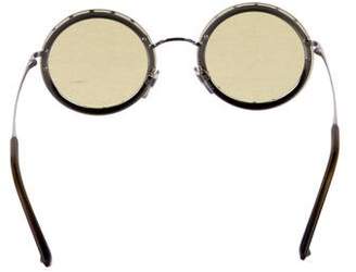 Valentino Embellished Round Sunglasses