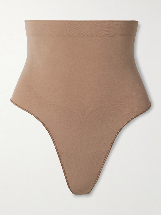 SKIMS - Seamless Sculpt High-waisted Thong - Sienna