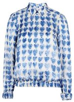 Thumbnail for your product : RED Valentino Coeur crayon silk top