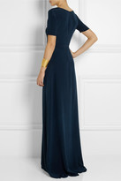 Thumbnail for your product : Saloni Donna silk crepe de chine maxi dress