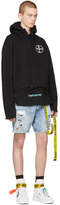 Thumbnail for your product : Off-White Black Cross Crop Spliced Hoodie