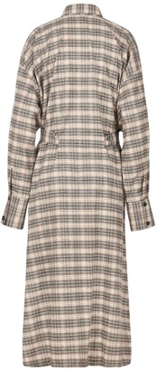 A Line Clothing A-line Clothing - Check Oversized Shirt Dress