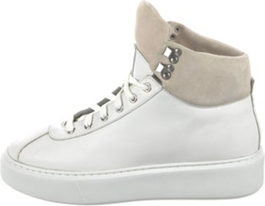 Grenson Leather High Top Sneakers Neutrals Round-Toes Platform Unfortunately, due to restrictions, this item may not be eligible for shipping in all areas.