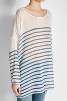 Thumbnail for your product : Mes Demoiselles Striped Cotton Top