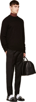 Thumbnail for your product : Kris Van Assche Krisvanassche Black Pleated Wool Trousers