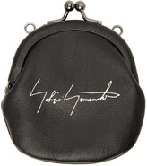 Thumbnail for your product : Yohji Yamamoto Black Leather Coin Pouch
