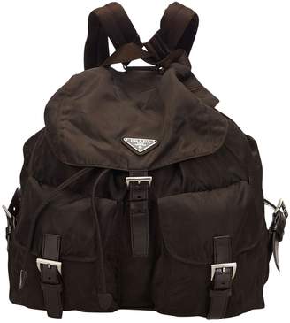 Prada Vintage Brown Synthetic Backpacks