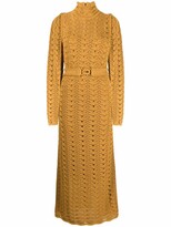 Thumbnail for your product : Zimmermann Concert long-sleeve knitted midi dress