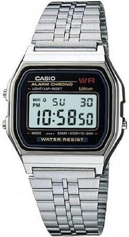 Casio Men's Digital Classic Steel Band Watch A159WA-N1D