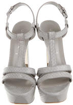 Thumbnail for your product : Casadei Grey Platform Sandals