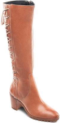 Bernardo Women's Tumbled Leather Tall Lace Up Boots