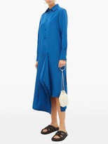 Thumbnail for your product : colville Draped-panel Technical-satin Dress - Blue