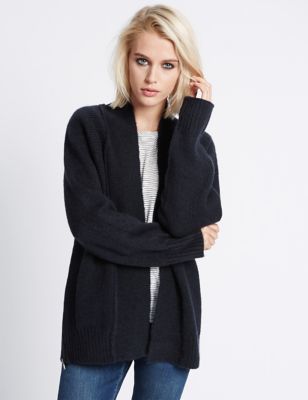 Marks and Spencer Long Sleeve Seamed Cardigan