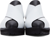 Thumbnail for your product : Proenza Schouler Black & White Criss-Cross Shoes