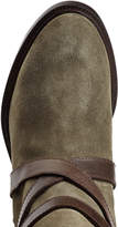Thumbnail for your product : DSQUARED2 Suede Ankle Boots with Contrast Leather Straps