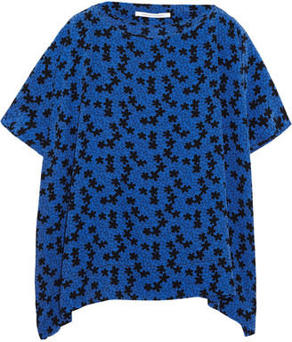 Diane von Furstenberg New Hanky floral-print silk crepe de chine top