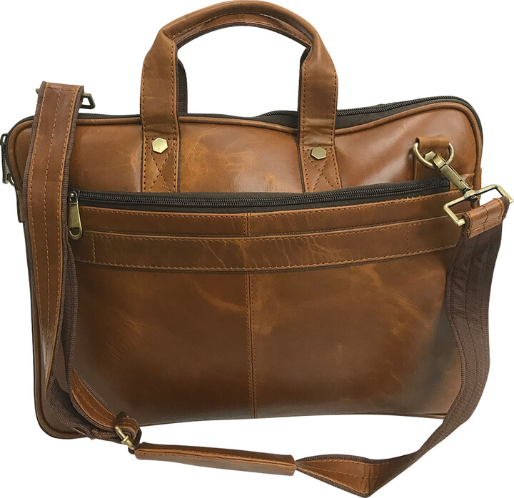 Zasta Studio Men's Brown Smart Laptop Bag ShopStyle Travel Duffels
