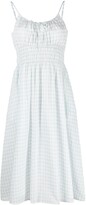 Thumbnail for your product : Tory Burch Check-Print Midi Dress