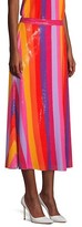 Thumbnail for your product : Olivia Rubin Penelope Rainbow Stripe Sequin Midi Skirt