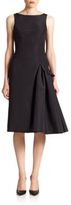 Thumbnail for your product : Carolina Herrera Night Collection Silk Faille Side-Detail Dress