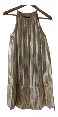 Vanessa Seward Gold Silk Dresses