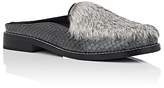 Thumbnail for your product : Opening Ceremony WOMEN'S NEBULLA SNAKESKIN & RABBIT FUR MULES