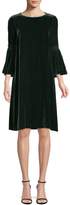 Thumbnail for your product : Lafayette 148 New York Roslin Velvet Bell Sleeve Shift Dress