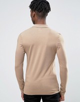 Thumbnail for your product : ASOS 2 Pack Extreme Muscle Long Sleeve Polo SAVE