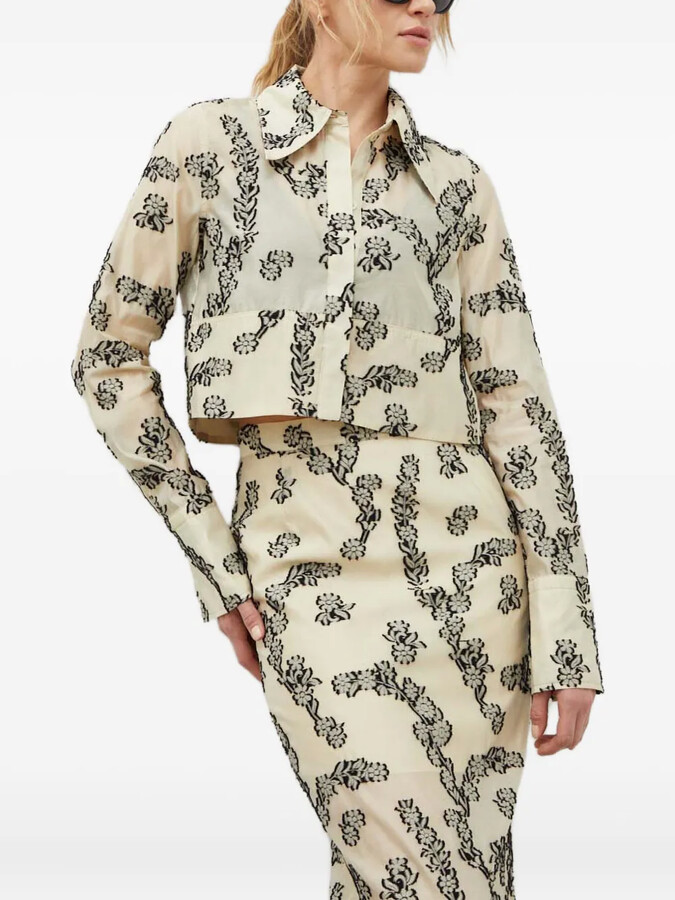 DAY Birger et Mikkelsen Floral Cropped Blouse