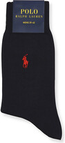 Thumbnail for your product : Polo Ralph Lauren Logo-embroidered cotton-blend socks, Mens, Size: 43048, Navy