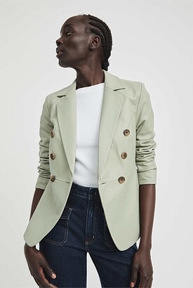 witchery single button twill blazer