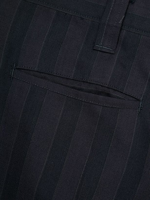 Comme Des Garçons Pre-Owned Striped Cropped Trousers