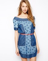 Thumbnail for your product : Tommy Hilfiger Star Dress With Contrast Belt