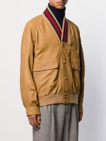 Thumbnail for your product : Gucci Web collar jacket