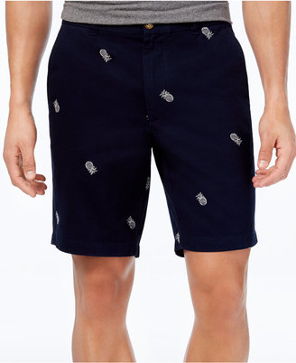 Club Room Men's Embroidered Pineapple 9" Shorts, Created for Macy's
