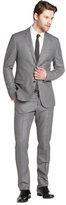 Thumbnail for your product : Gucci grey chalk stripe wool two-button suit with flat front pants